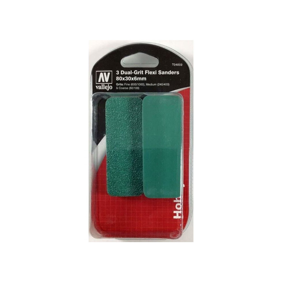 AV Vallejo Tools - FlexisanderDual Grit x3 (80x30x6mm)