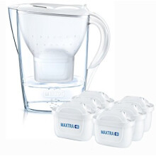 (White) BRITA Marella Cool Water Jug & 6 MAXTRA+ Filters