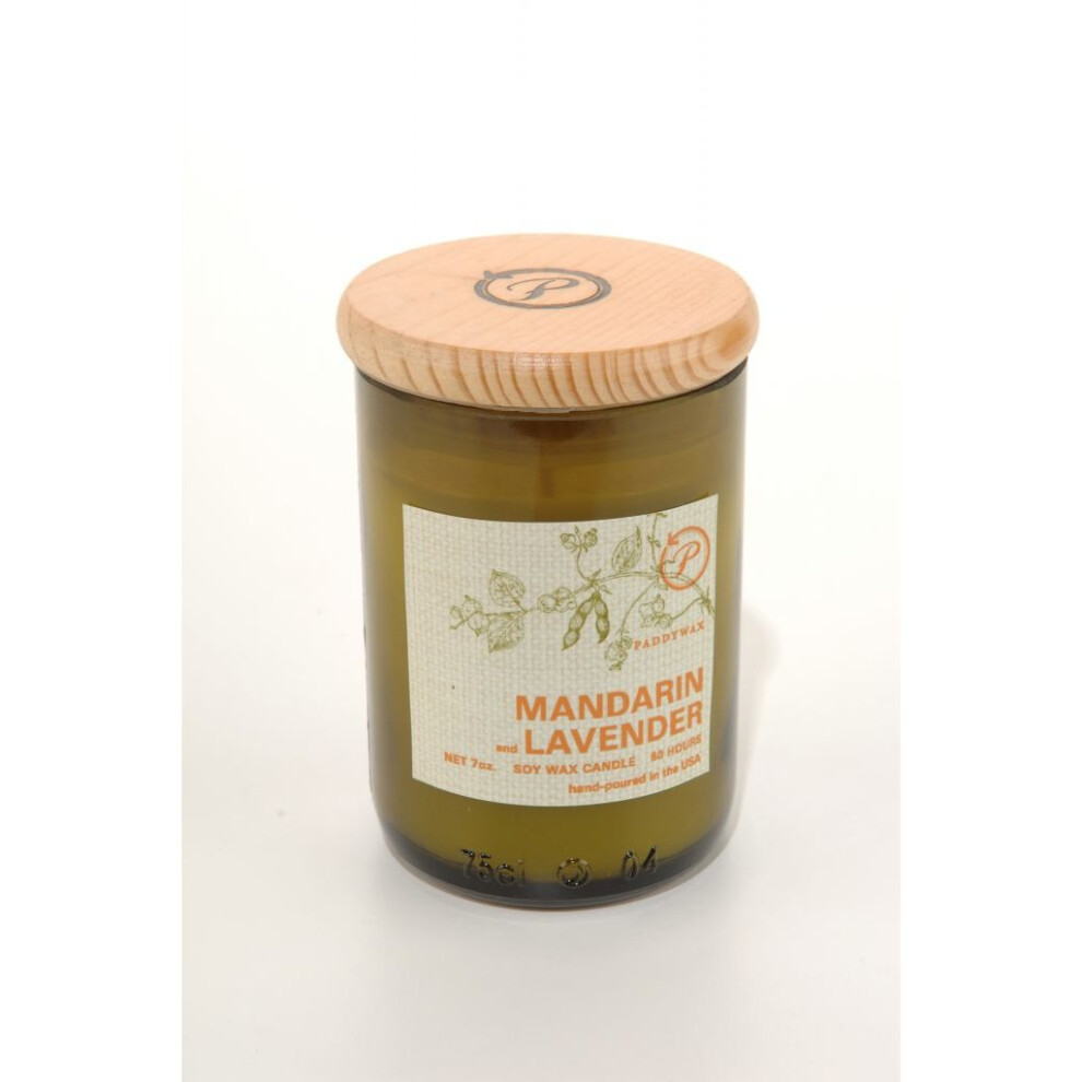 (Mandarin & Lavender) Paddywax Eco Green 8oz Candle-image-OPC-PH9CTV-NEW