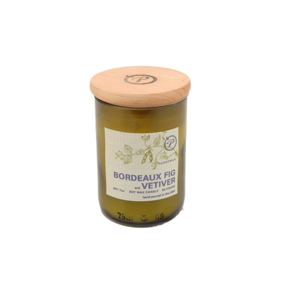 (Bordeux Fig & Vetiver) Paddywax Eco Green 8oz Candle