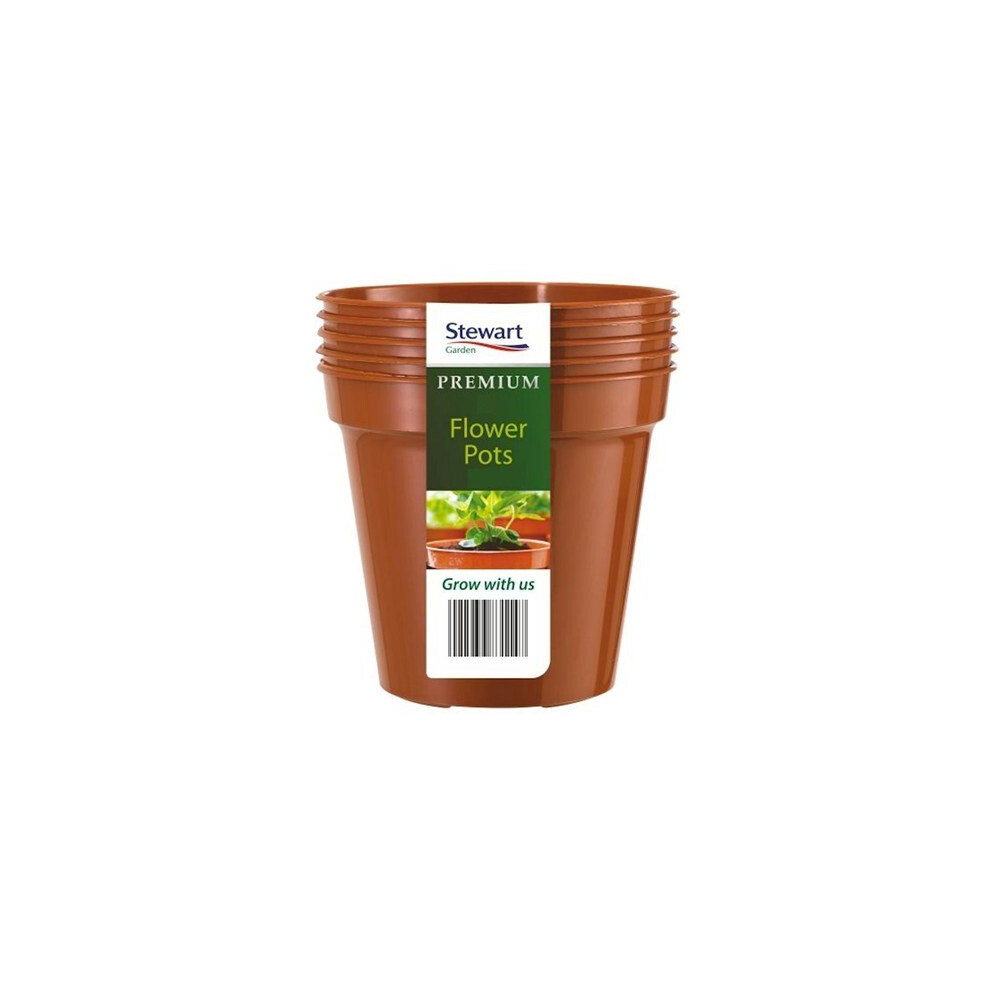 Stewart Garden 3 Flower Pots - 15cm - Terracotta (4833014)