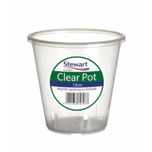 Stewarts Garden Clear Plant Pots - 13cm (2643008)