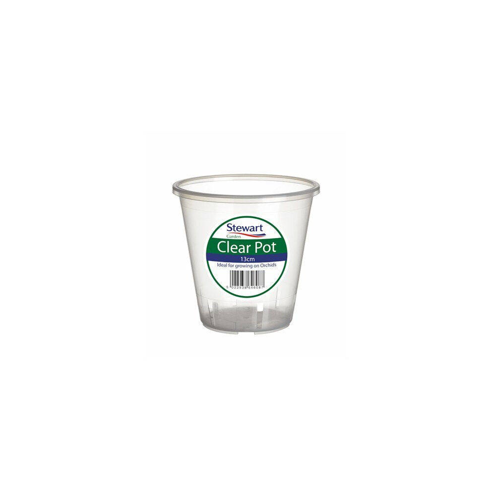 Stewarts Garden Clear Plant Pots - 13cm (2643008)