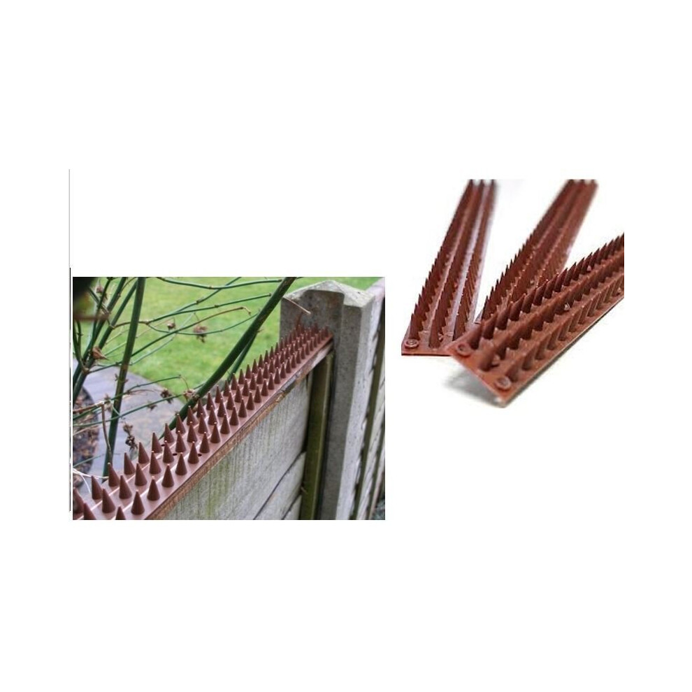 4.4m Pack Of 9 Security Fence Wall Spikes Cat Repeller Deterrent Intruder Repellent