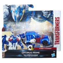 Transformers The Last Knight 1-Step Turbo Changer Cyberfire Optimus Prime Figure