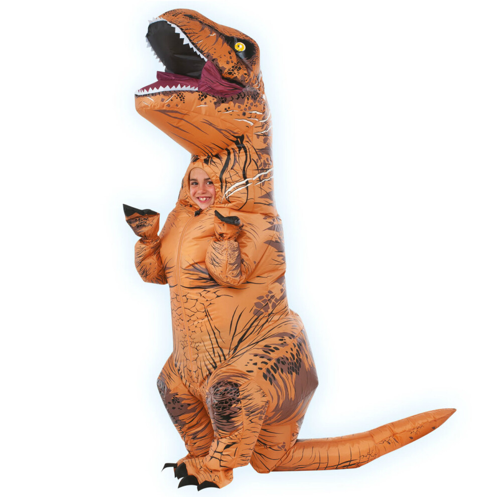 Kids Official Jurassic World Inflatable T-Rex Dinosaur Costume