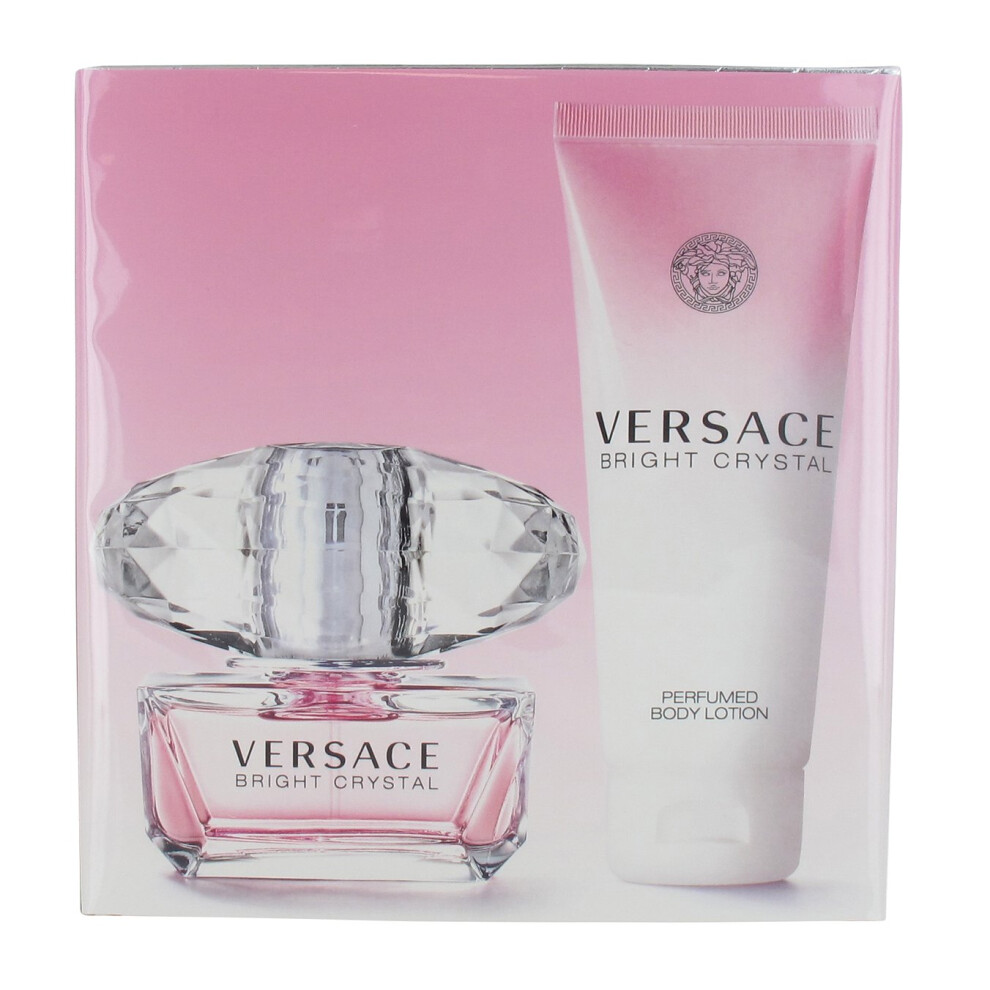 Versace Women's Bright Crystal Eau De Toilette Gift Set 50Ml