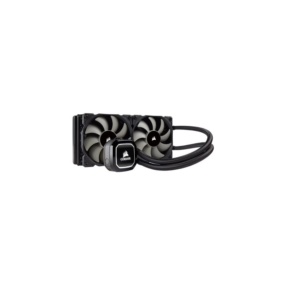 Corsair Hydro H100X 240mm Liquid CPU Cooler, 2 x 12cm PWM Fans, LED Pump Head