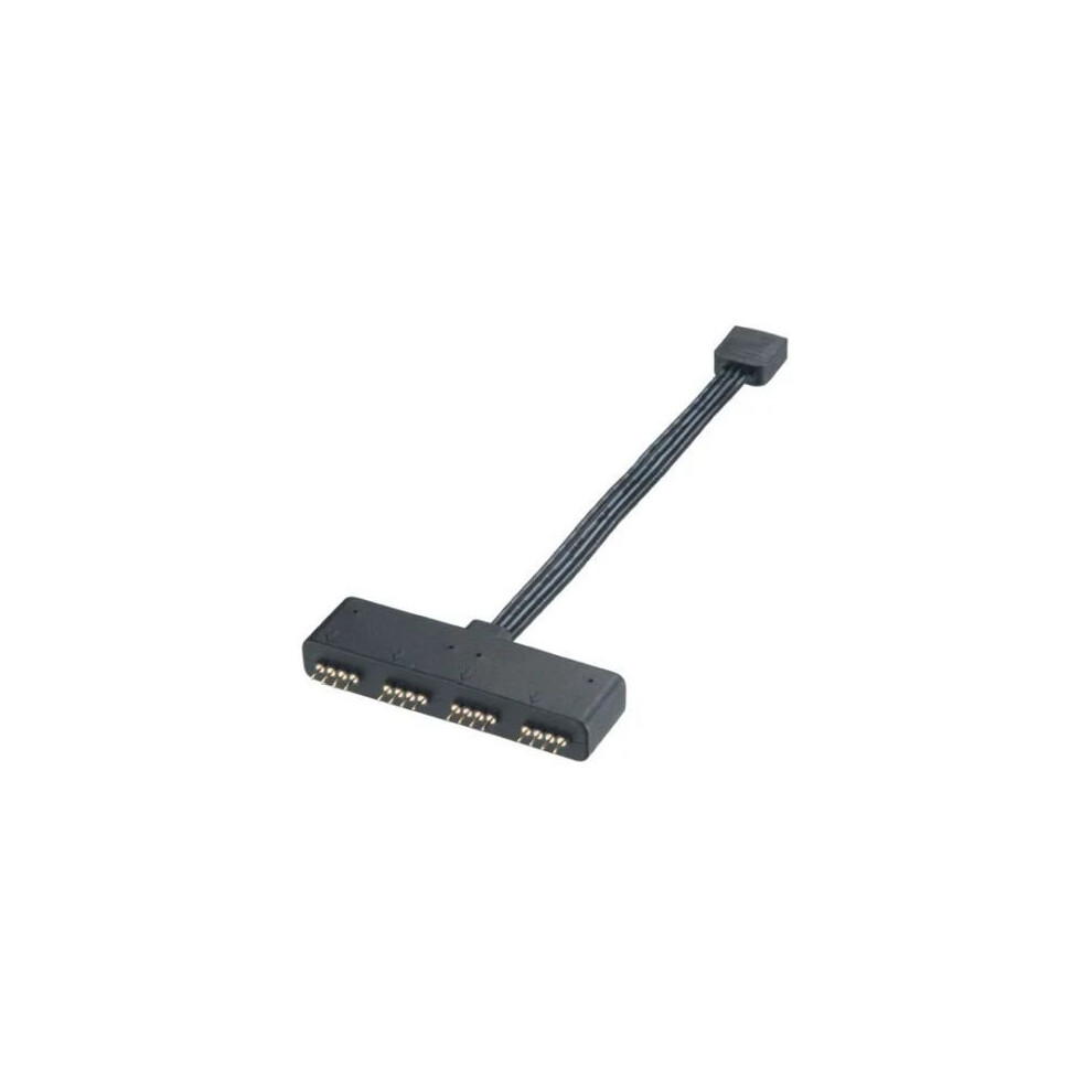 Akasa 4-Pin Rgb Led Splitter Cable, Up To 4 Devices, 10Cm, Aura Sync Compatible 4710614538122