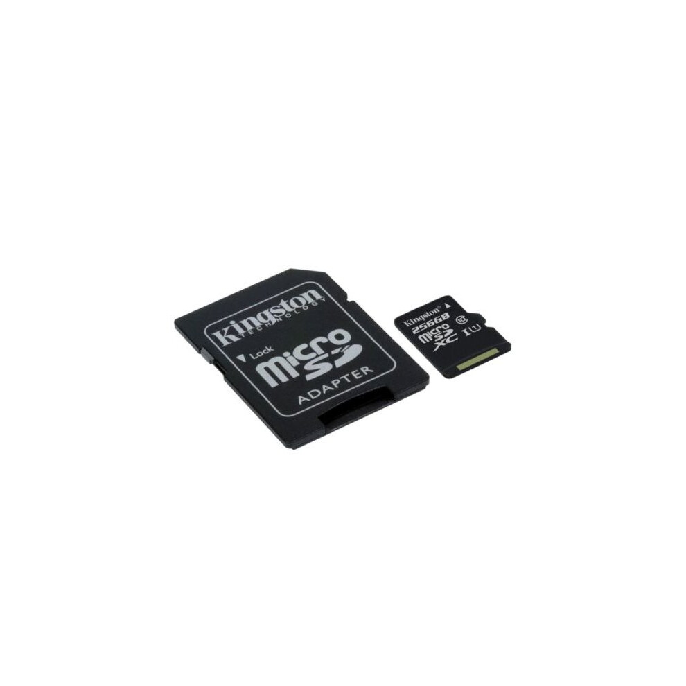 Kingston 256GB Canvas Select Micro SDXC Card with SD Adapter, Class 10