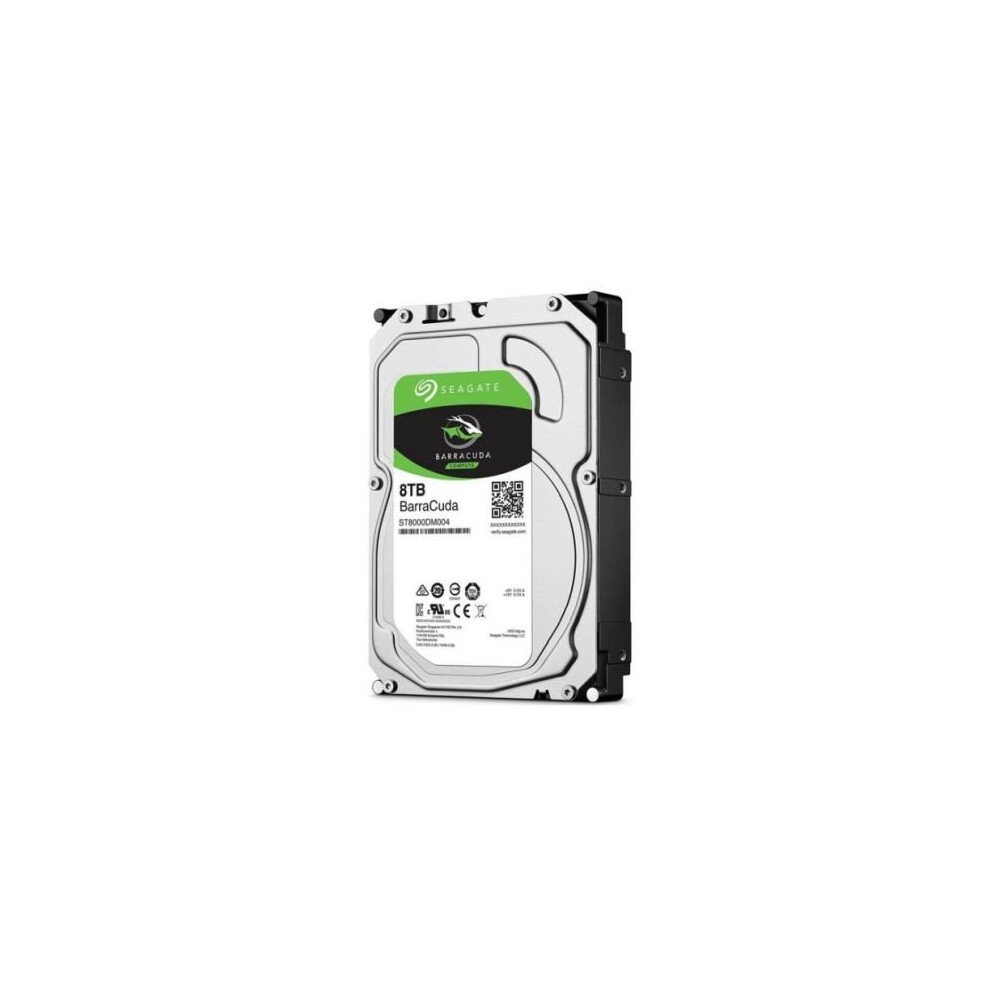 Seagate 3.5", 8TB, SATA3, BarraCuda Hard Drive, 5400RPM, 256MB Cache