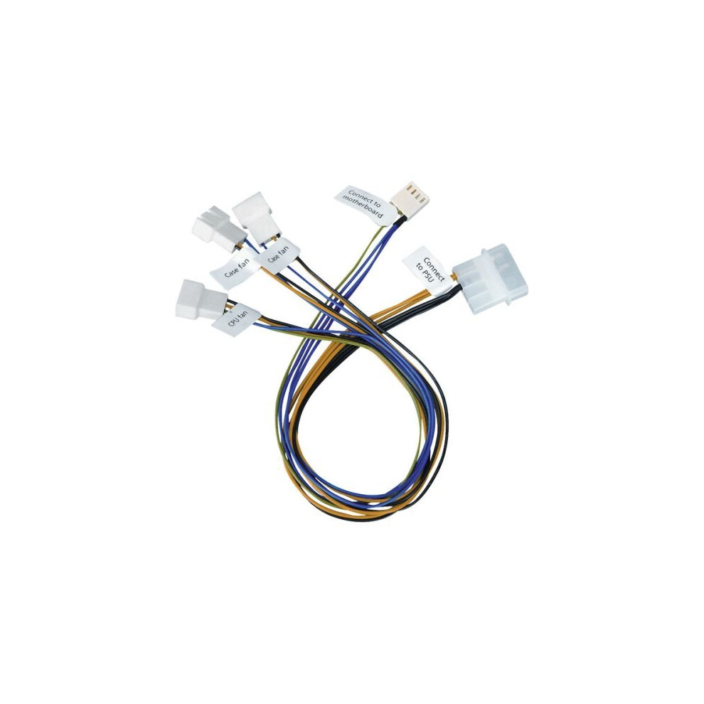 Akasa Pwm Splitter - Smart Fan Cable, 4-Pin, 3 X Pwm Fans From 1 X Motherboard Header