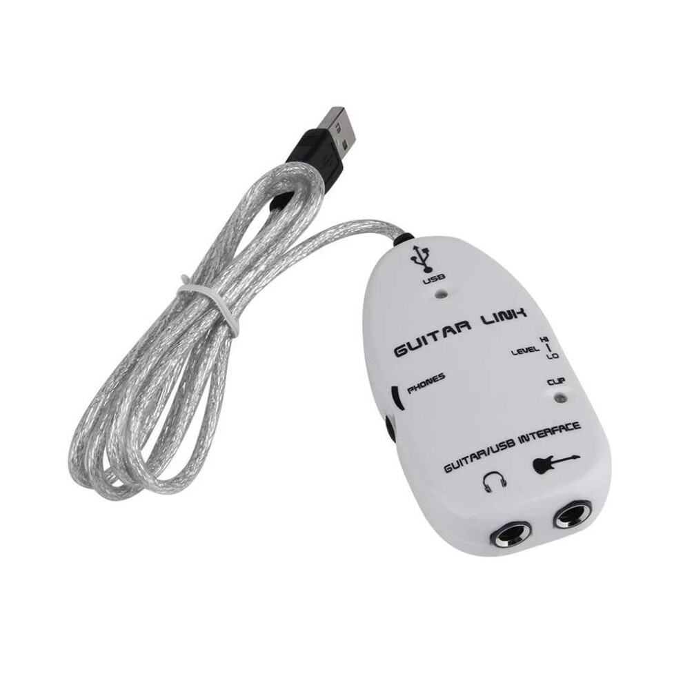Guitar Usb Interface Cable Stereo Audio Adapter For Pc Mac Recording 780305596483