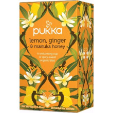 Pukka Lemon Ginger & Manuka Honey Tea 20 Bags