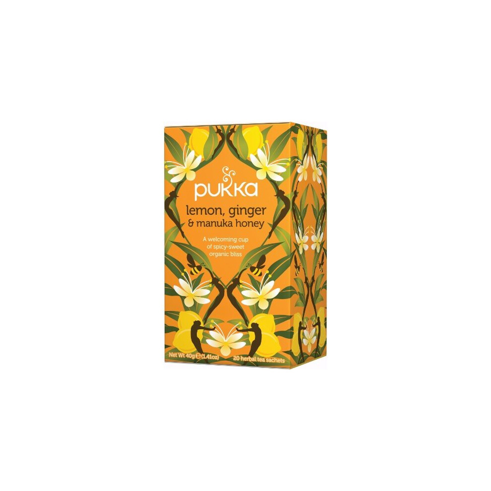 Pukka Lemon Ginger & Manuka Honey Tea 20 Bags