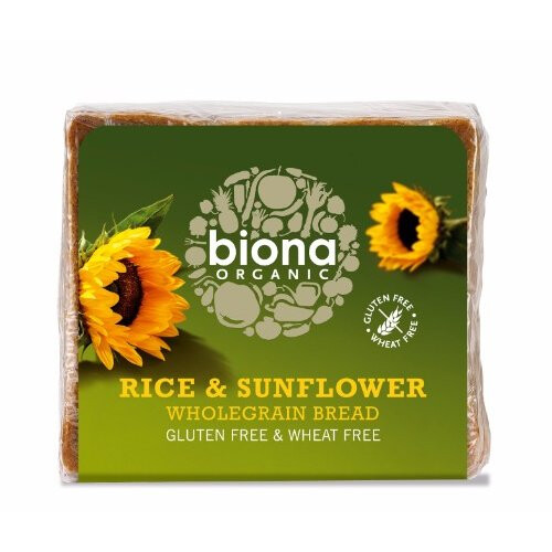 Biona  Rice & Sunflower Seed Bread 500g