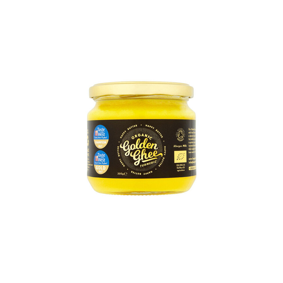 Happy Butter  Award Winning Unique Golden Turmeric Ghee 300g