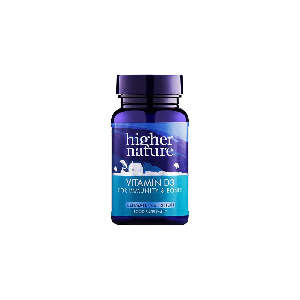 Higher Nature  Vitamin D 500iu Capsules 120s