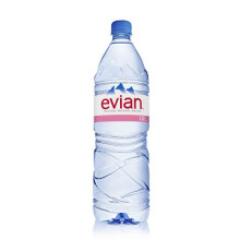Evian 1.5 Litre Natural Spring Water Bottles (Pack of 8)