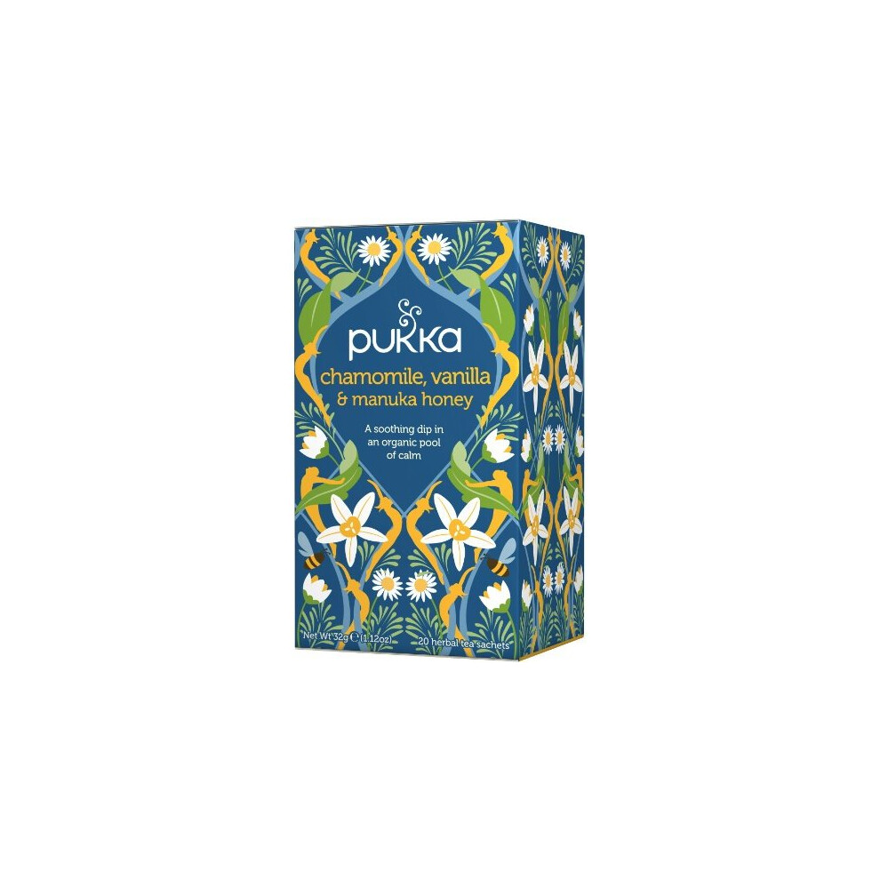 Pukka Chamomile Vanilla & Manuka Honey Tea 20 Bags