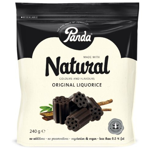 Panda  Licorice Pieces - Resealable Bag 240g