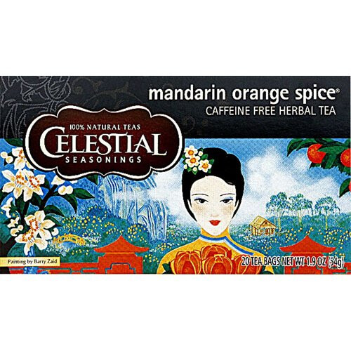Celestial  Mandarin Orange Spice Tea 20 Bags x 6