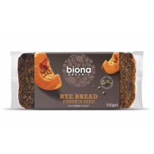 Biona Rye Pumpkinseed Bread 500g