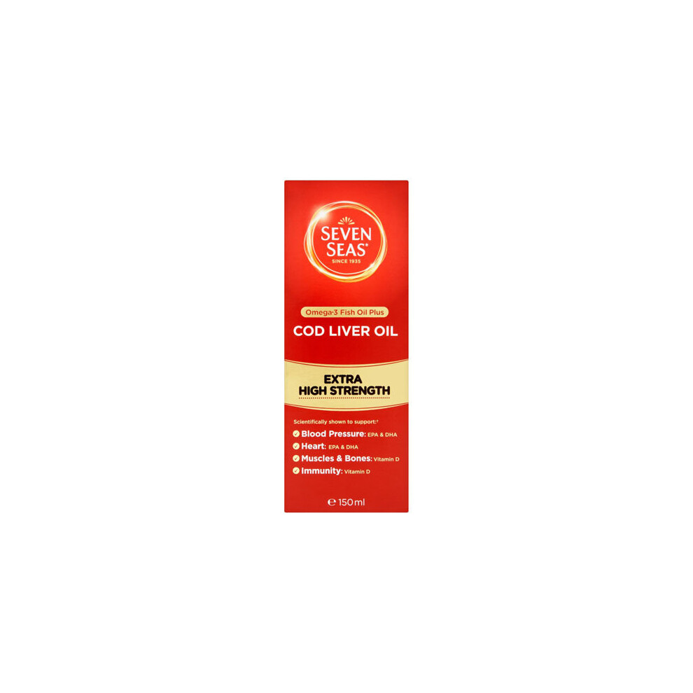 Seven Seas COD Liver Oil Liquid - Maximum Strength 150ml