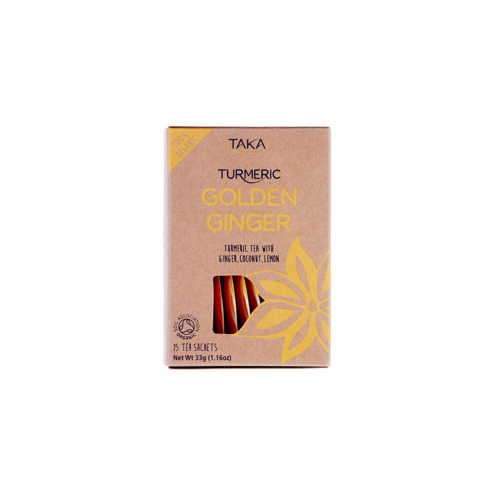 Taka Turmeric  Golden Ginger Tea 15 Bags x 4