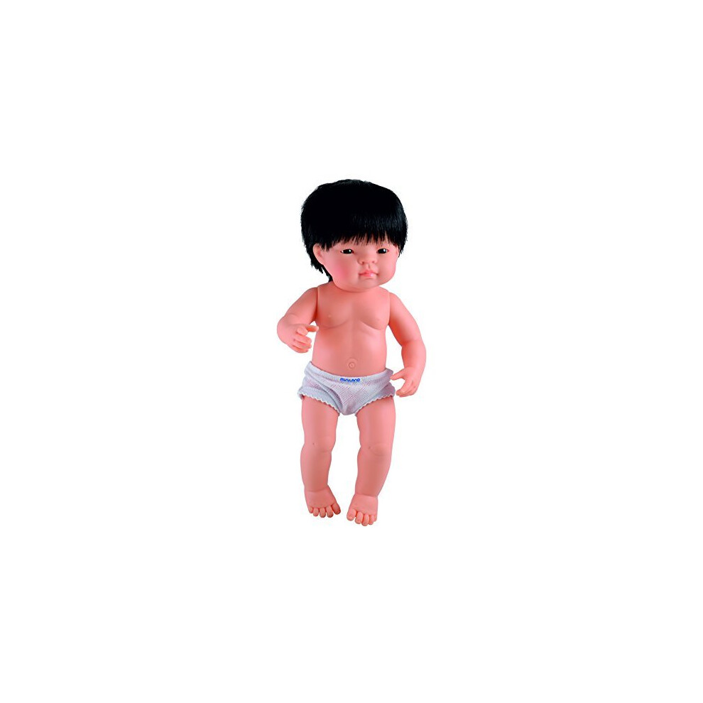 Miniland Men's 15 Anatomically Correct Baby Doll, Asian Boy