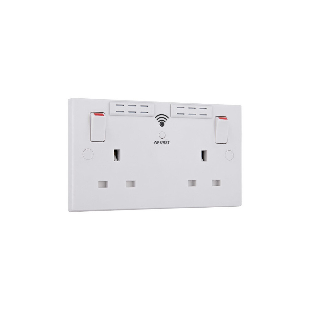 British General 13 A Bg Electrical Wi-Fi Range Extender Socket 5050765154611