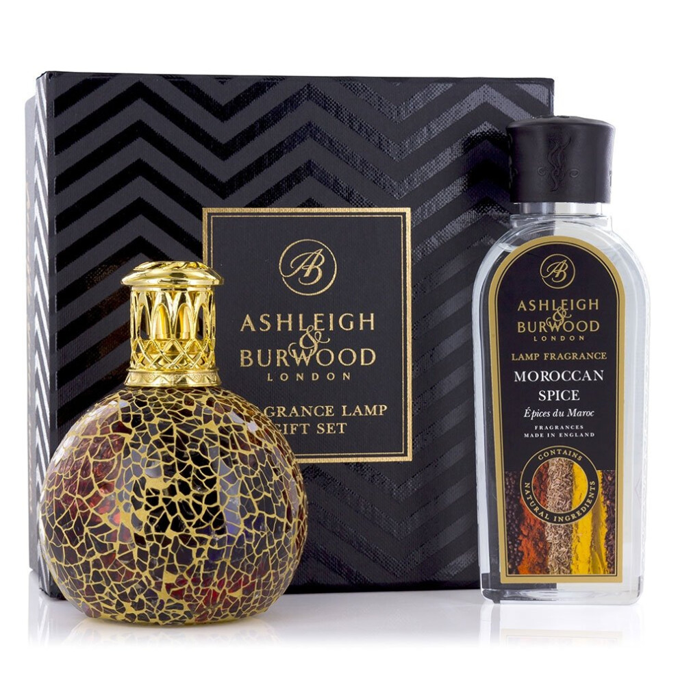 Ashleigh & Burwood Fragrance Oil Lamp Home Gift Set Diffuser Golden Sunset