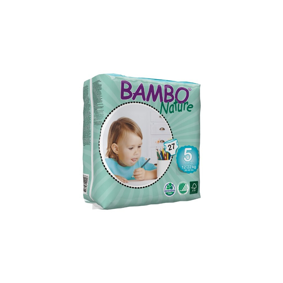 Abena Uk Ltd Bambo Nature Nappies - Junior Size 5 27S