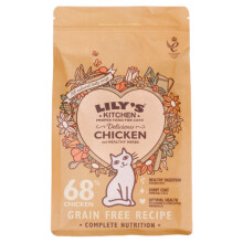 Kattenbrokken - LILYS KITCHEN - Volwassen Graanvrij Kip 800 g - 68% kip & organen - Zonder meel - Prebiotica & omega 3/6
