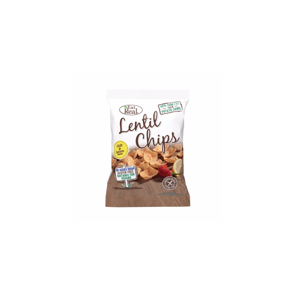 Eat Real  Lentil Chilli & Lemon Chips 40g x 12