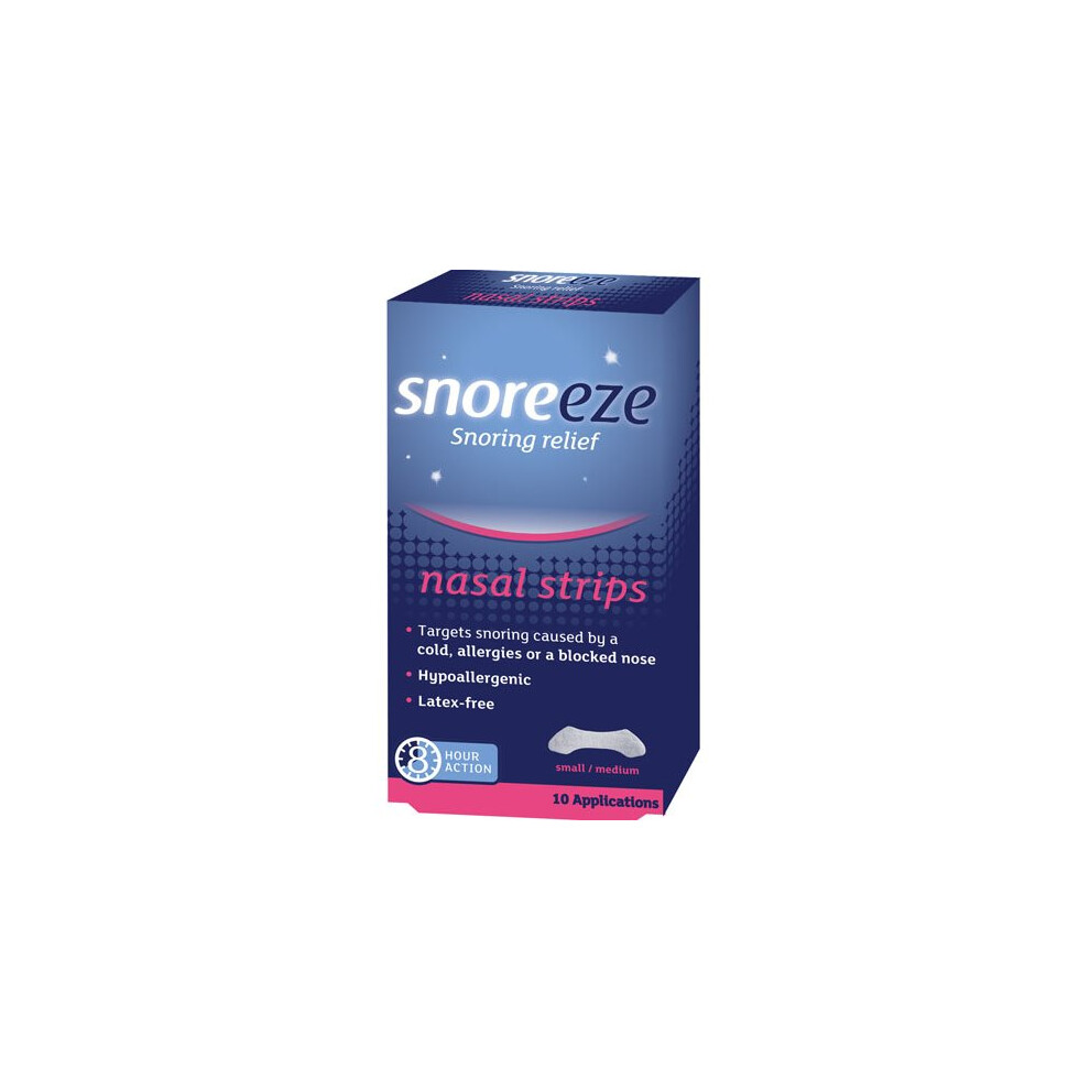 Snoreeze  Snoring Relief Nasal Strips S/M 10s