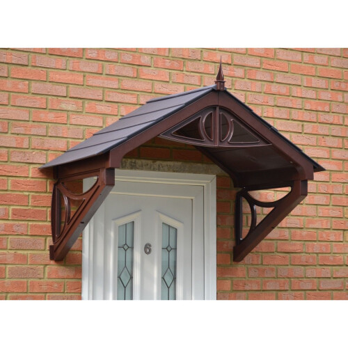 Brown Rockingham Door Canopy Over Door Awning on OnBuy