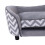 PawHut PawHut Plush Grey Dog Couch | Patterned Pet Sofa 5