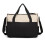 (Black) 5pc 2-Tone Baby Changing Bag Set | Nappy Bag Set 9