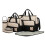 (Black) 5pc 2-Tone Baby Changing Bag Set | Nappy Bag Set 1