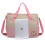 (Pink) 5pc 2-Tone Baby Changing Bag Set | Nappy Bag Set 6
