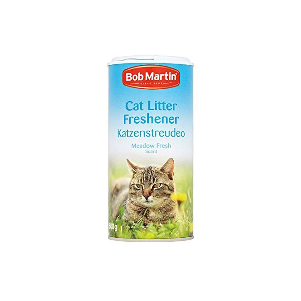 (Single (500g)) Bob Martin Cat Litter Freshener Meadow Fresh