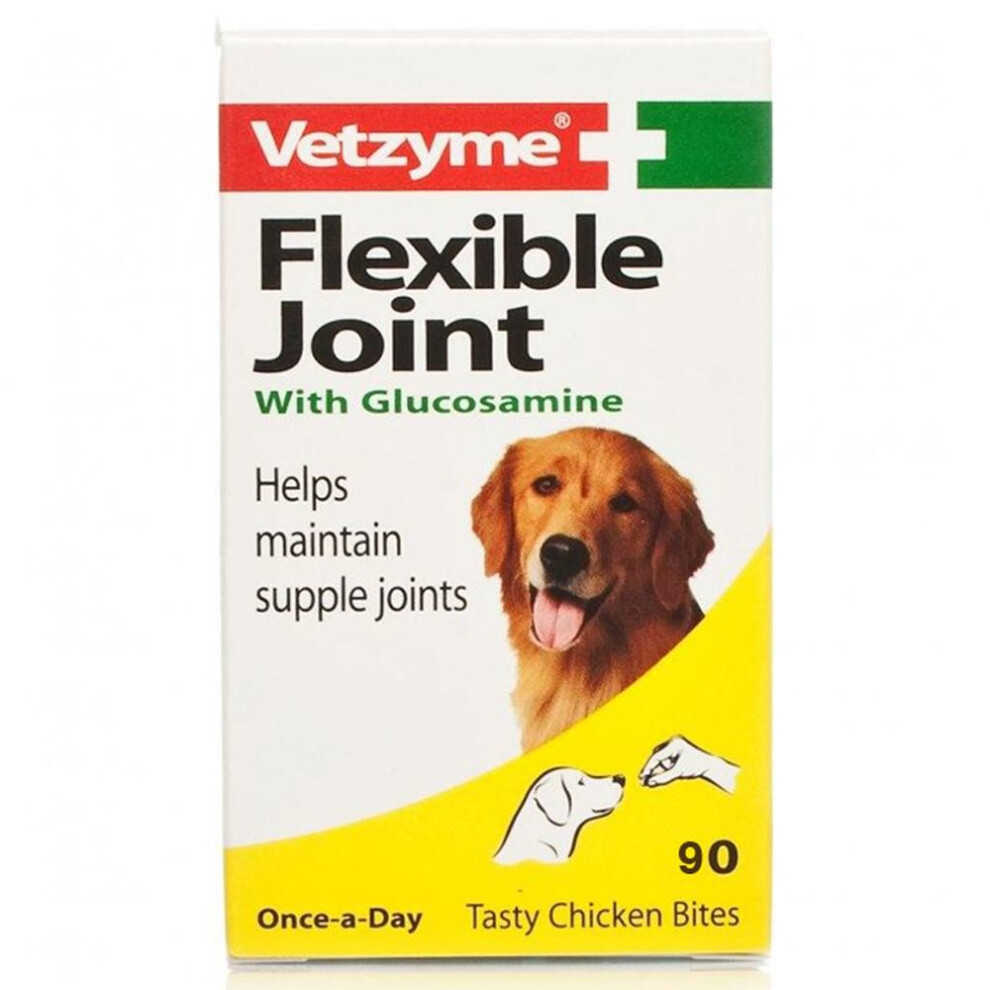 (270 tablets) Vetzyme Flexible Joint Tablets for Dogs with Glucosamine