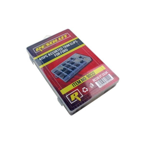 RESOLUT FORD Assorted Trim Clips 415 Pieces 9032 2