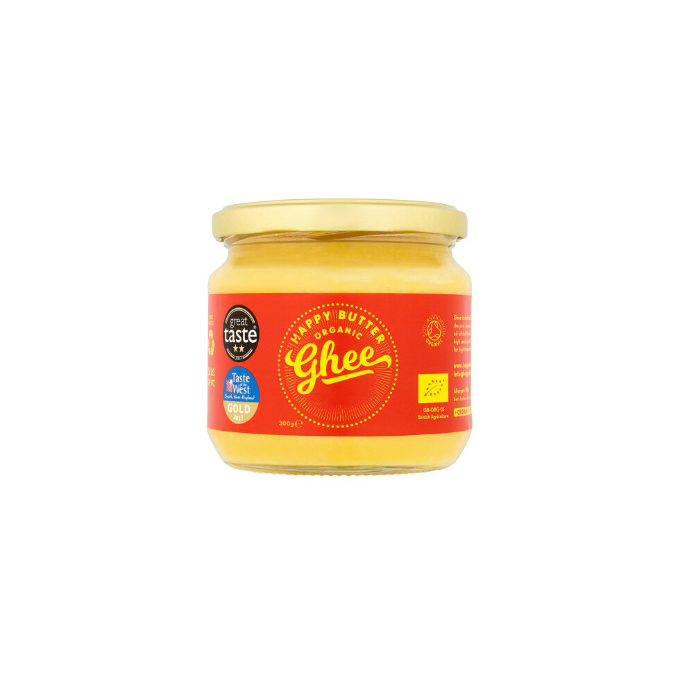 Happy Butter Award-Winning Organic Artisan Ghee 300g - Premium Quality, 700461254829