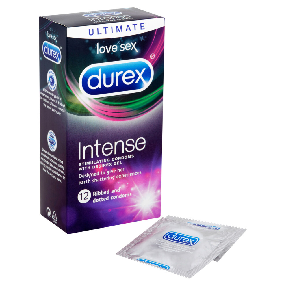 Durex Intense Condoms - Pack of 12