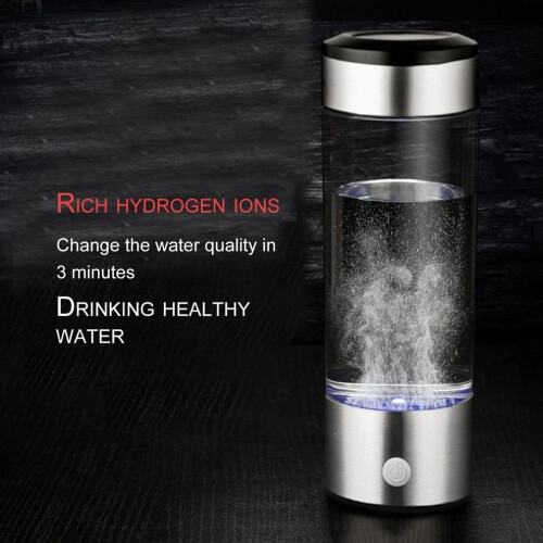 Healthy Hydrogen Rich Water Ionizer Cup Generator Bottle USB Filter