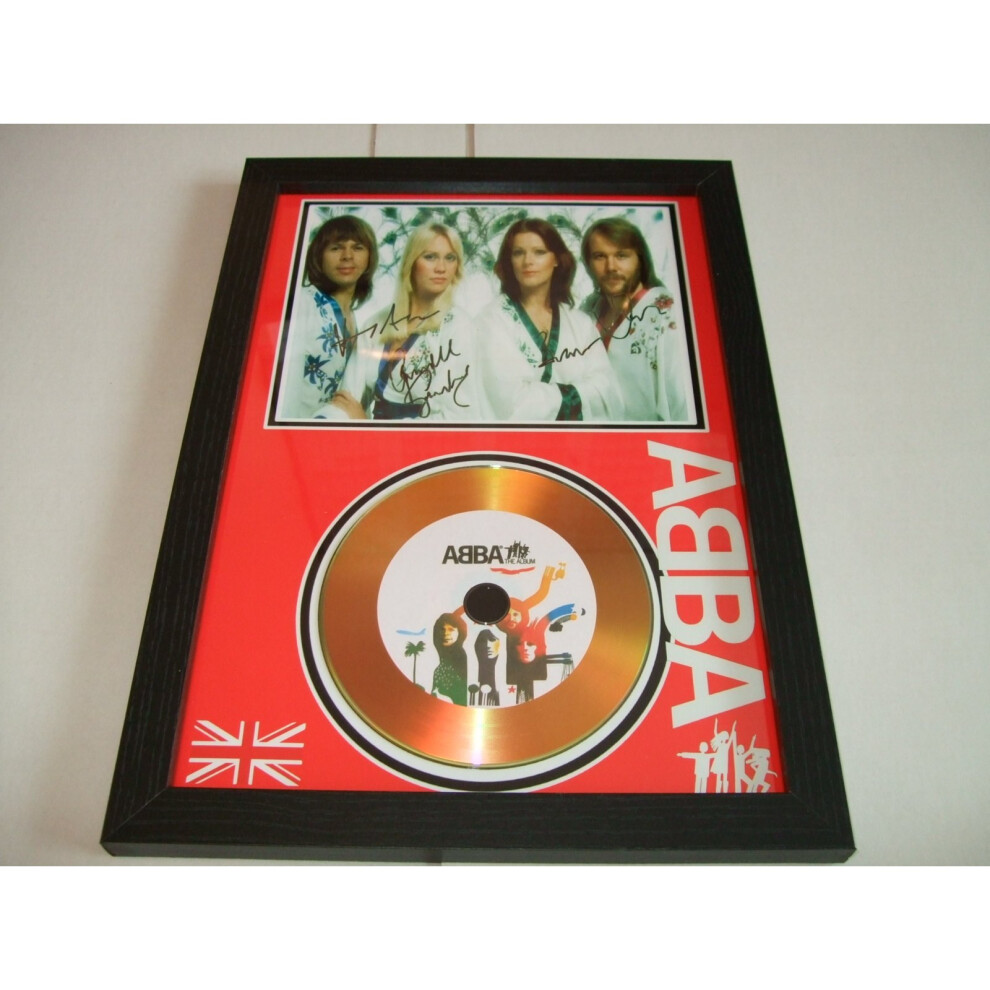 abba  signed  gold disc