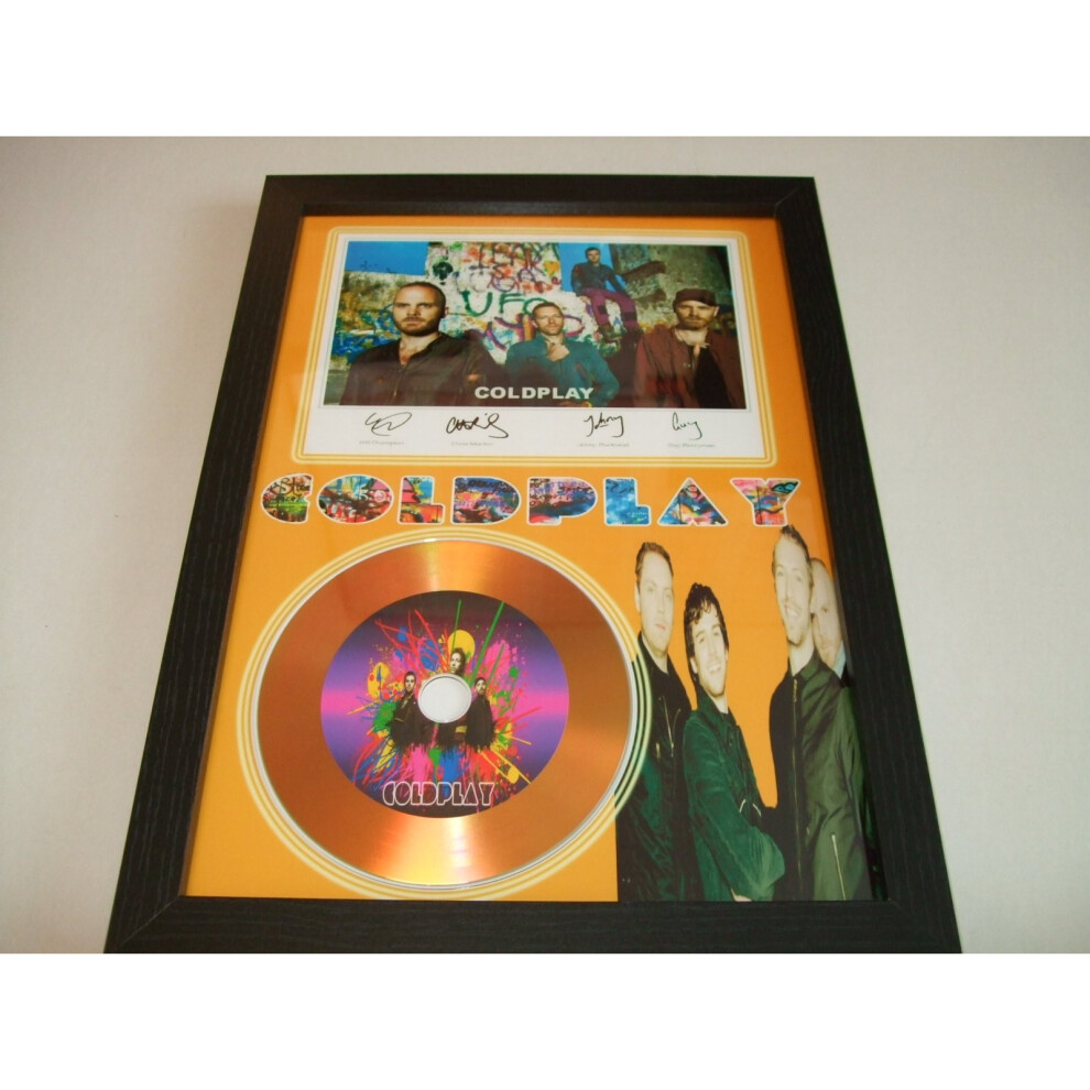 coldplay  signed disc