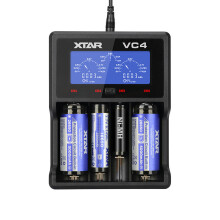 XTAR VC4 USB Battery Charger Tester for Li-Ion 3.7V Ni-MH 1.5V Batteries